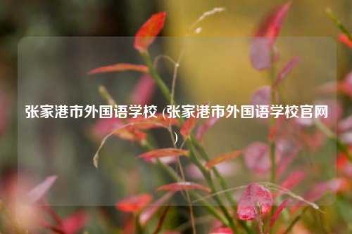 张家港市外国语学校 (张家港市外国语学校官网)