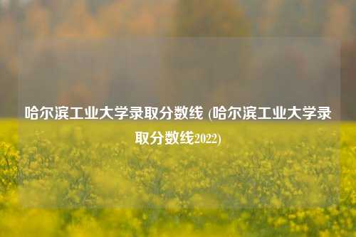 哈尔滨工业大学录取分数线 (哈尔滨工业大学录取分数线2022)