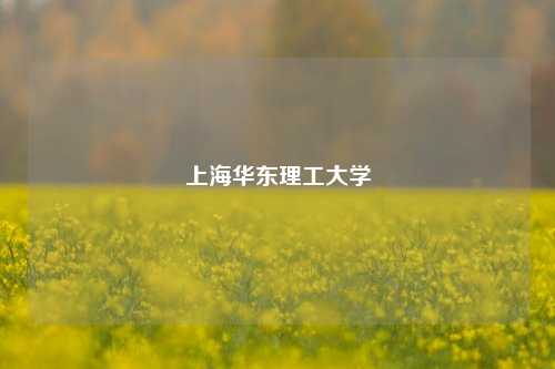 上海华东理工大学