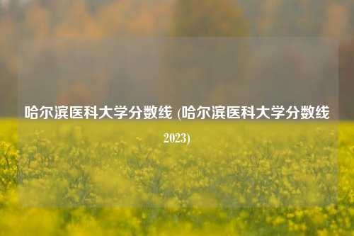哈尔滨医科大学分数线 (哈尔滨医科大学分数线2023)