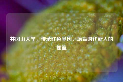 井冈山大学，传承红色基因，培育时代新人的摇篮