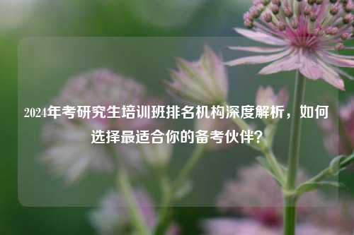 2024年考研究生培训班排名机构深度解析，如何选择最适合你的备考伙伴？