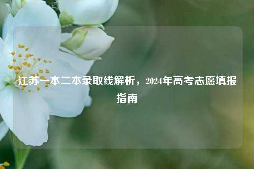 江苏一本二本录取线解析，2024年高考志愿填报指南