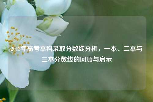 2013年高考本科录取分数线分析，一本、二本与三本分数线的回顾与启示