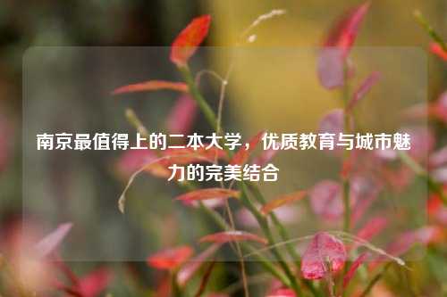 南京最值得上的二本大学，优质教育与城市魅力的完美结合