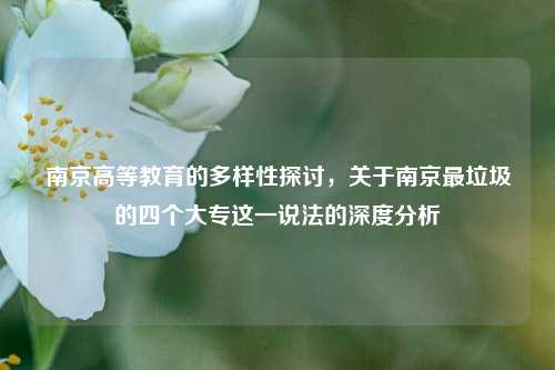 南京高等教育的多样性探讨，关于南京最垃圾的四个大专这一说法的深度分析