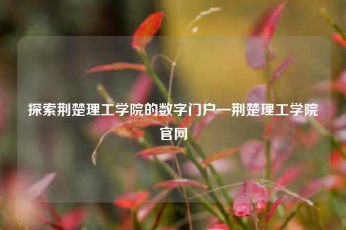 探索荆楚理工学院的数字门户—荆楚理工学院官网