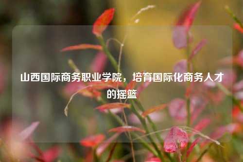 山西国际商务职业学院，培育国际化商务人才的摇篮