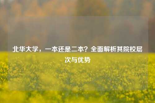 北华大学，一本还是二本？全面解析其院校层次与优势