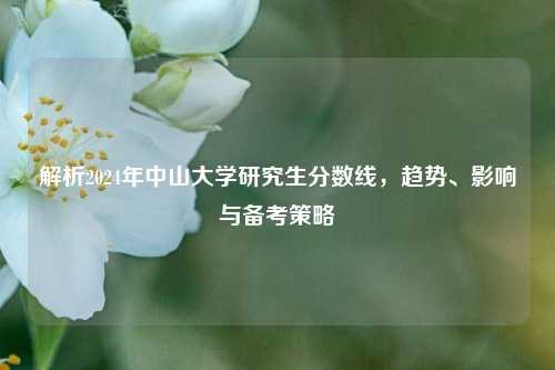 解析2024年中山大学研究生分数线，趋势、影响与备考策略