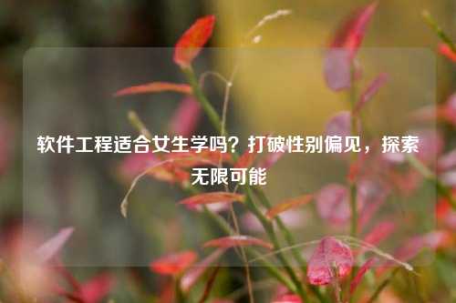 软件工程适合女生学吗？打破性别偏见，探索无限可能